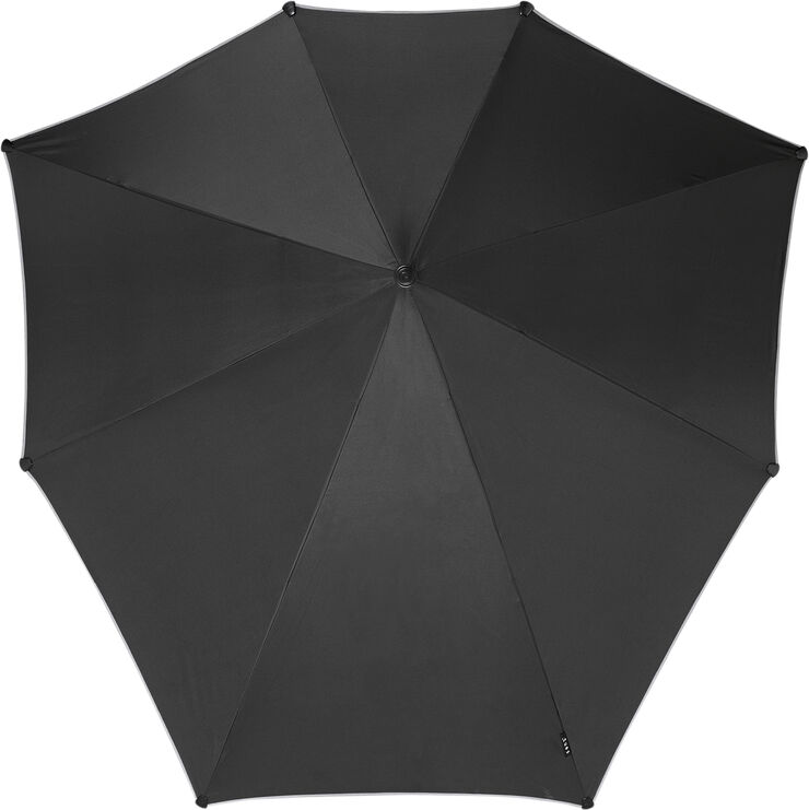 Senz Senz XXL stick storm umbrella pure black reflective Pure black reflective