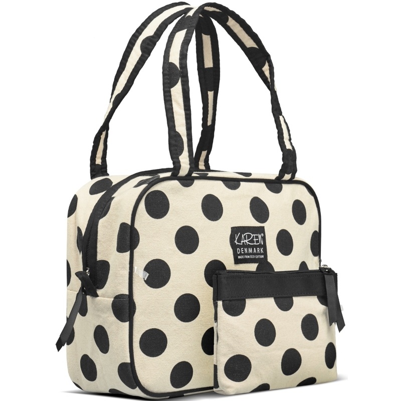 Gillian Jones Karen Set ECO Cotton - Beige With Black Dots 10070-95