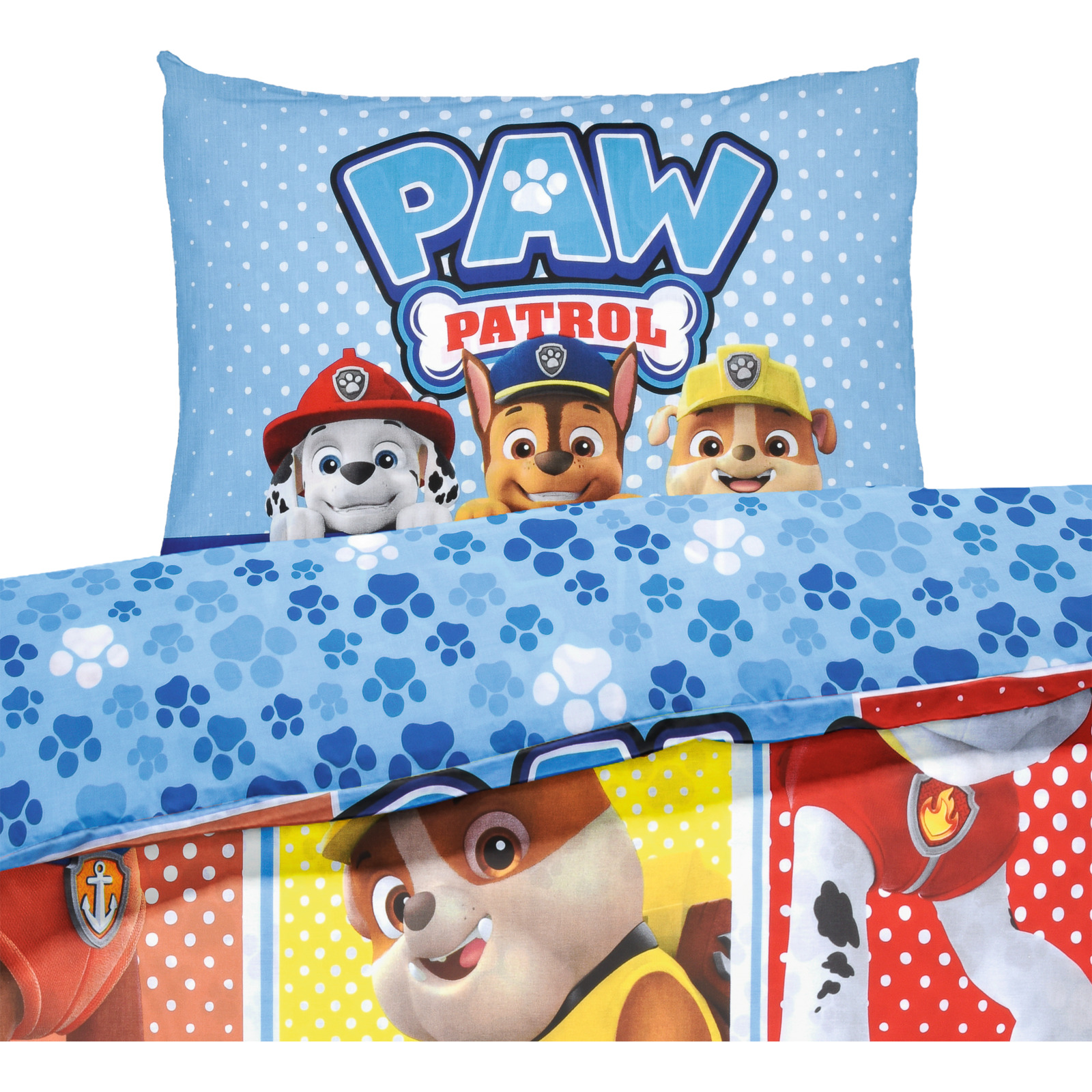 Bettwäsche Renforce Paw Patrol blau