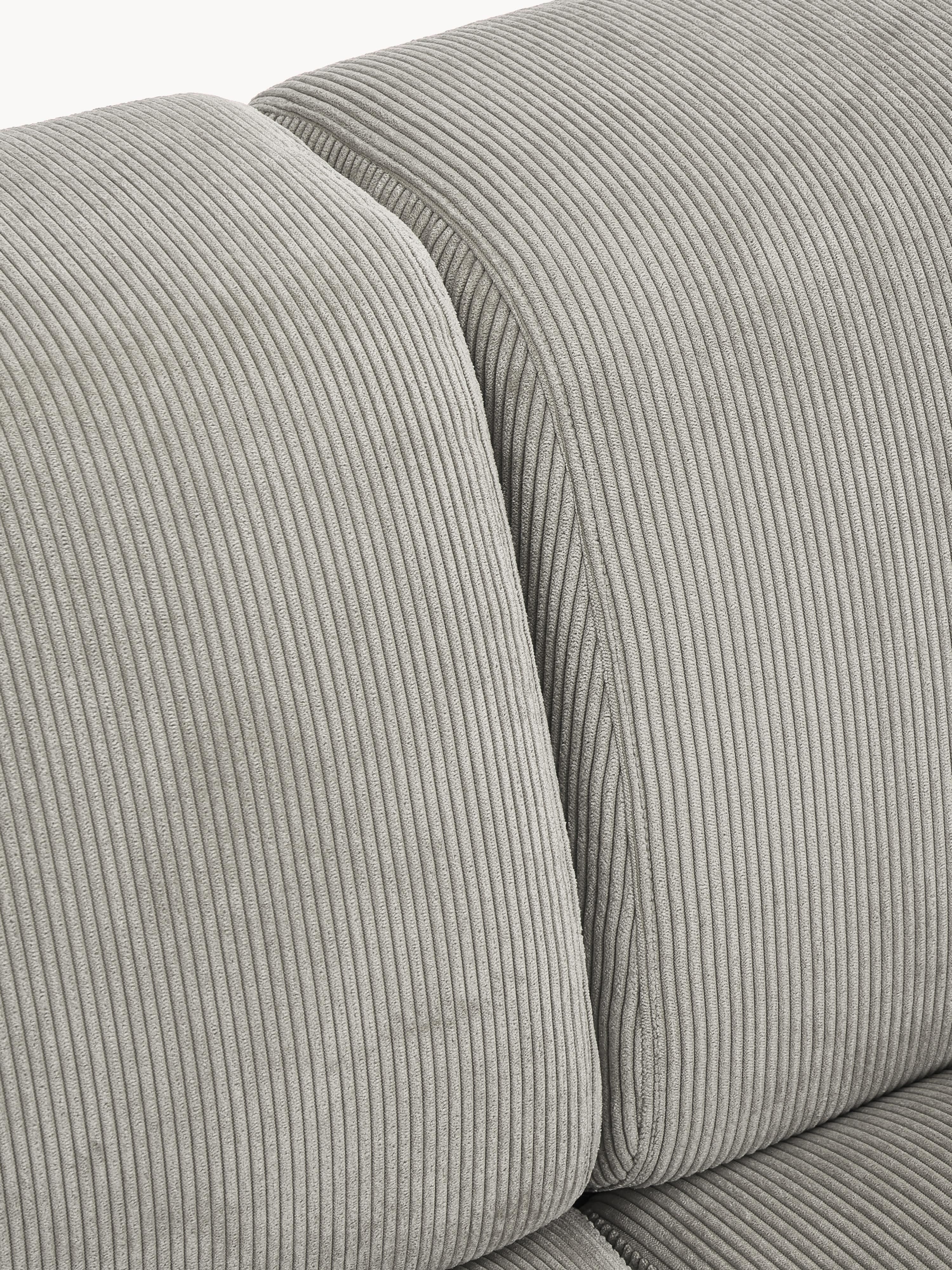 Corduroy hoekbank Melva (3-zits)