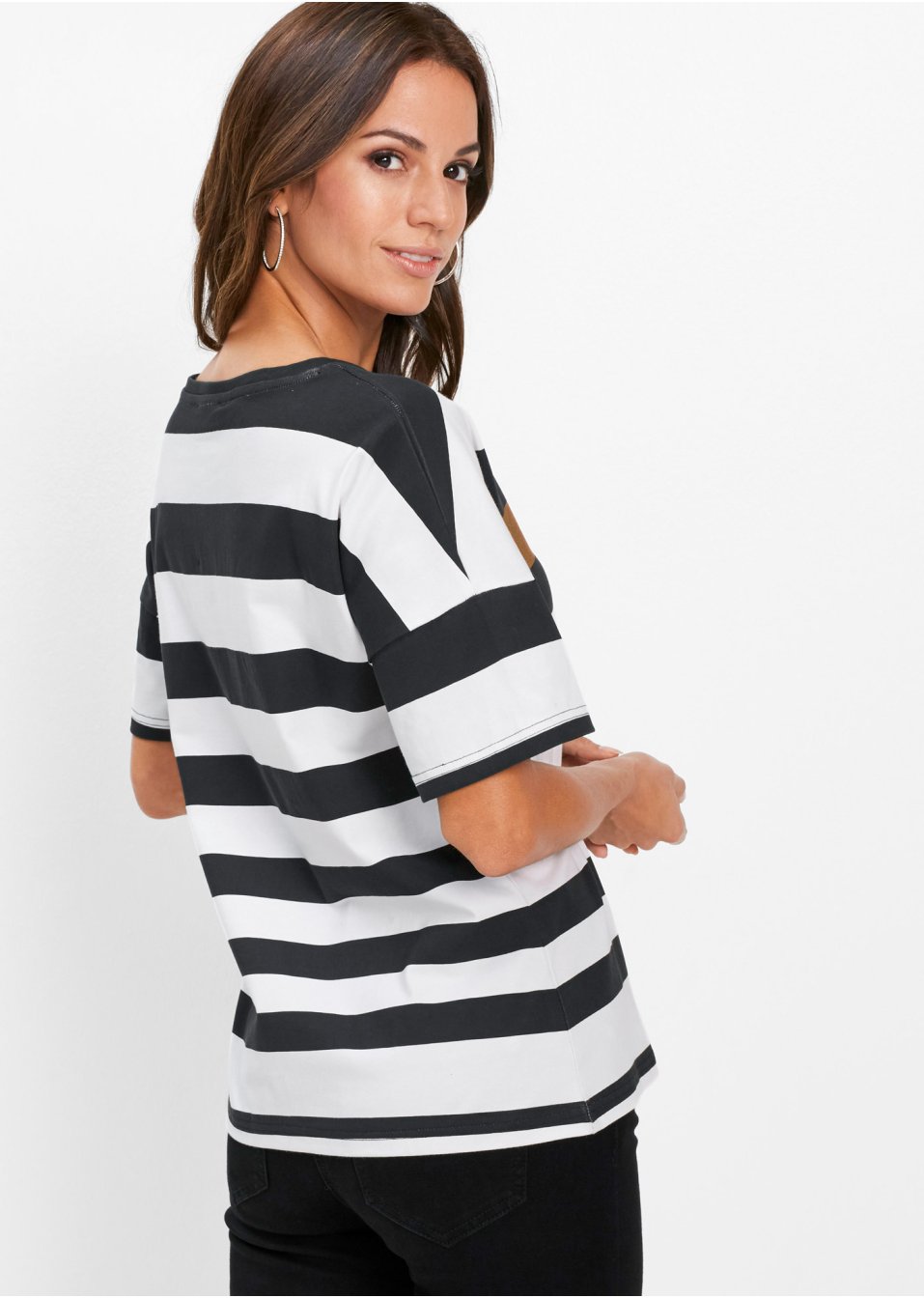 T-shirt oversize à imprimé, manches courtes
