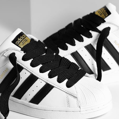 Baskets Superstar EG4958 Footwear White Core Black x Superlaced Gros Lacet Noir
