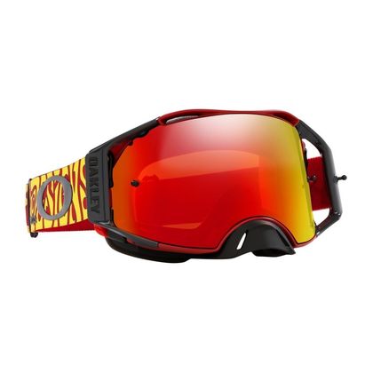 Masque cross Oakley AIRBRAKE MX TLD TRIPPY RED ECRAN IRIDIUM 2023 - Rouge