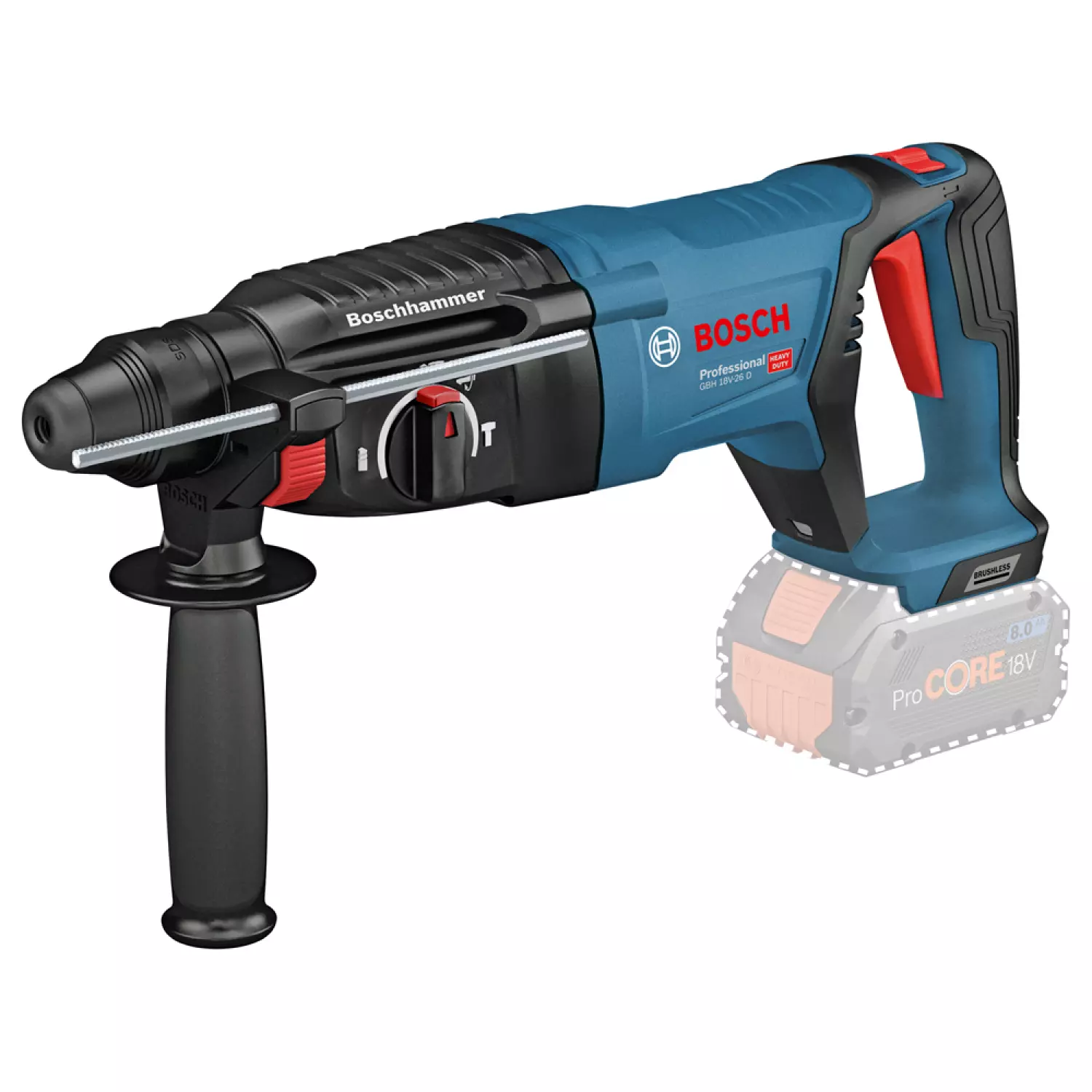 Bosch GBH 18 V-26 D 18V Li-ion Accu boorhamer body - SDS plus