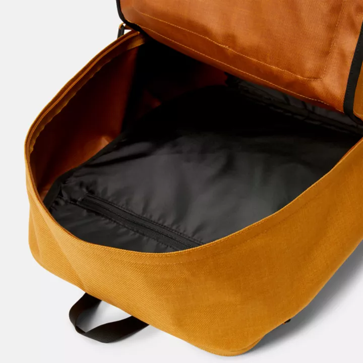 Mochila utilitária unissex na cor amarela