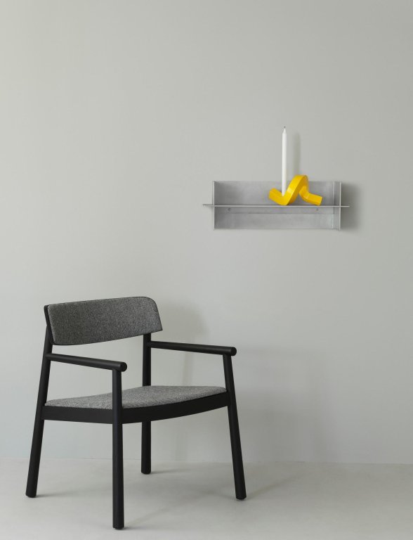 Normann Copenhagen Alu wandplank 60 Brushed Aluminium