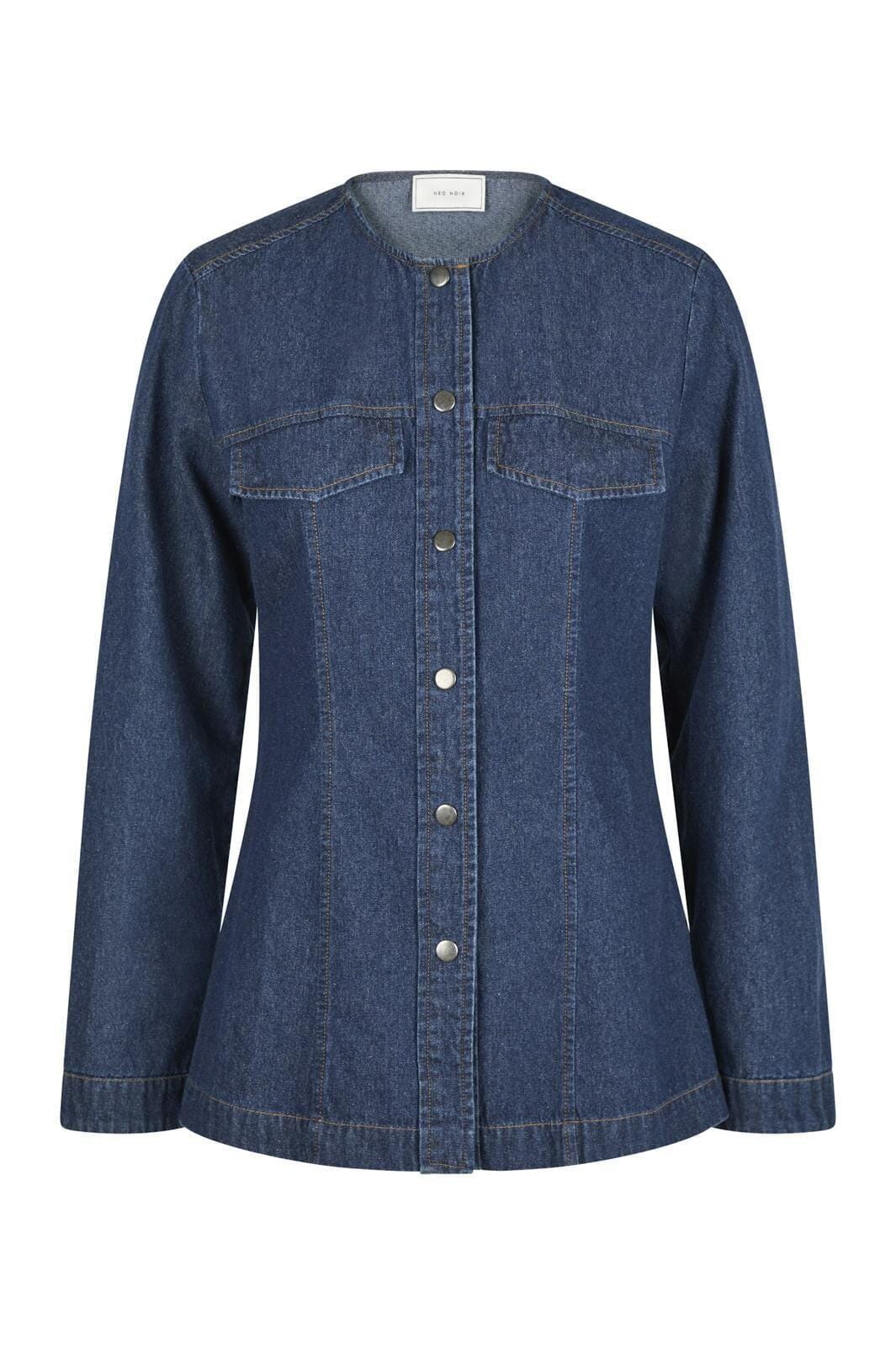 Neo Noir Annie Denim Blouse