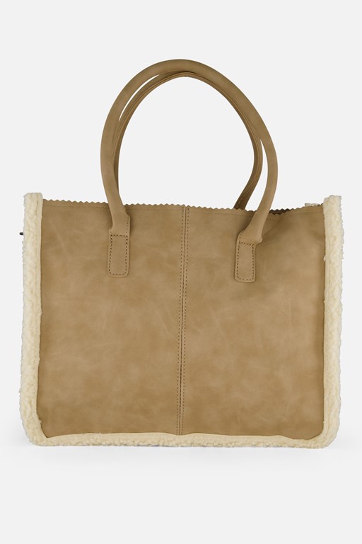 ZEBRA Charm schoudertas beige Nylon