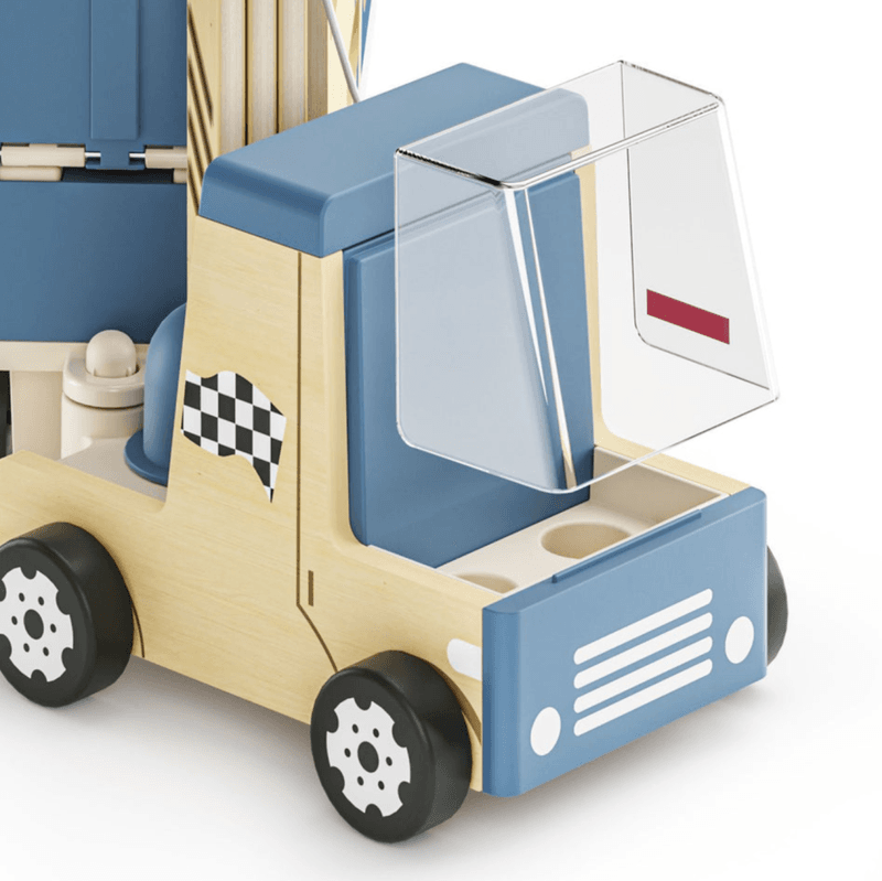Topbright Biltransporter med Racerbiler i tre