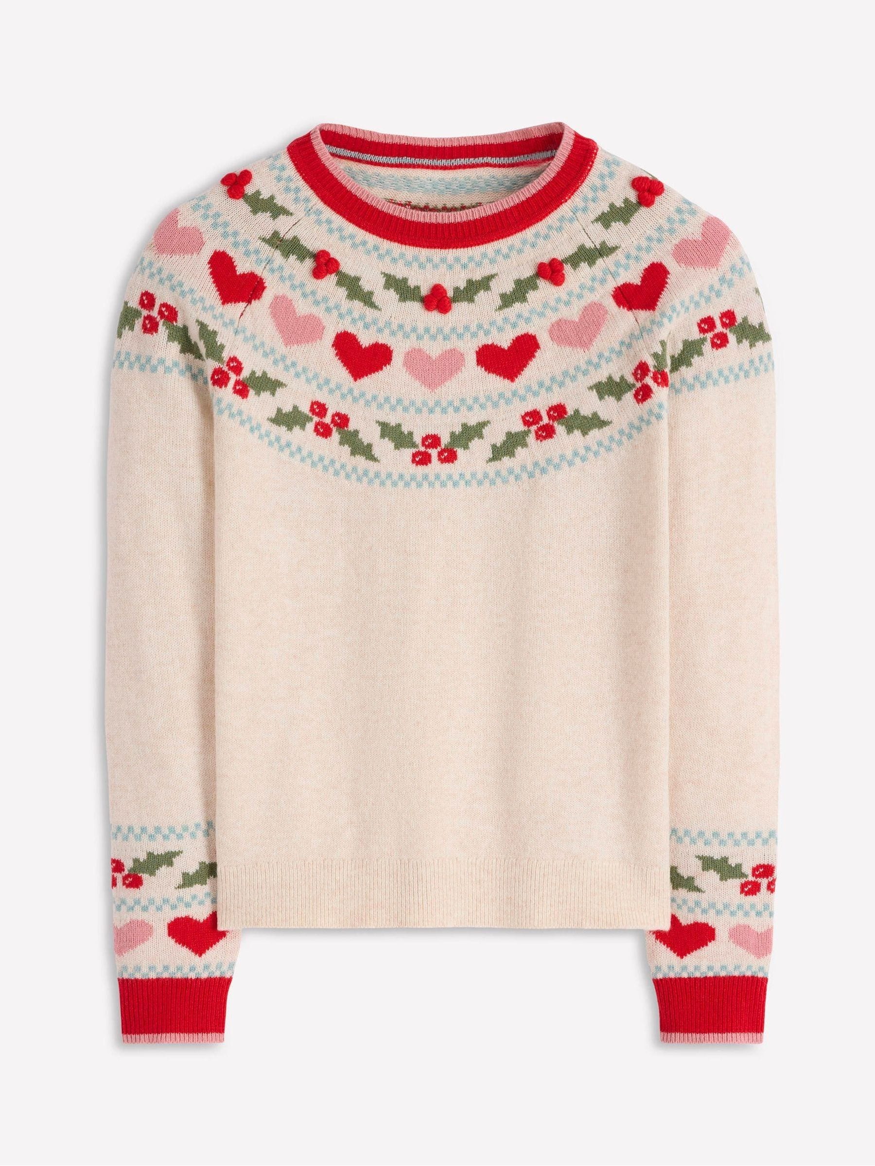 Boden Edie Fair Isle-kersttrui