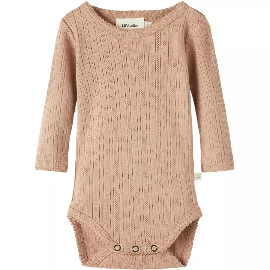 Lil'Atelier Langarmbody Nbfrachel Almondine