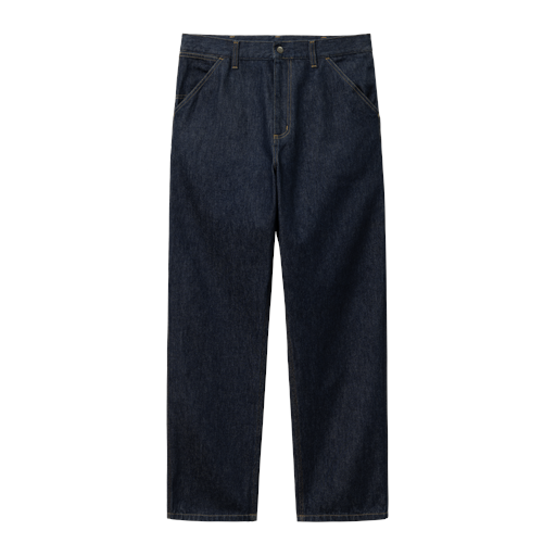 Carhartt WIP Single Knee Pant, Blue Rinsed, W32/L32