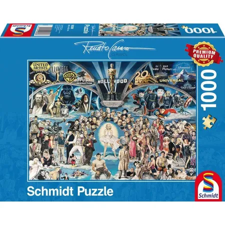 Schmidt Spiele Puzzle - Renato Casaro Hollywood, 1000 Teile