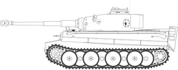 Airfix - Tiger I Tank Byggesæt - Operation Citadel - 1:35 - A1354