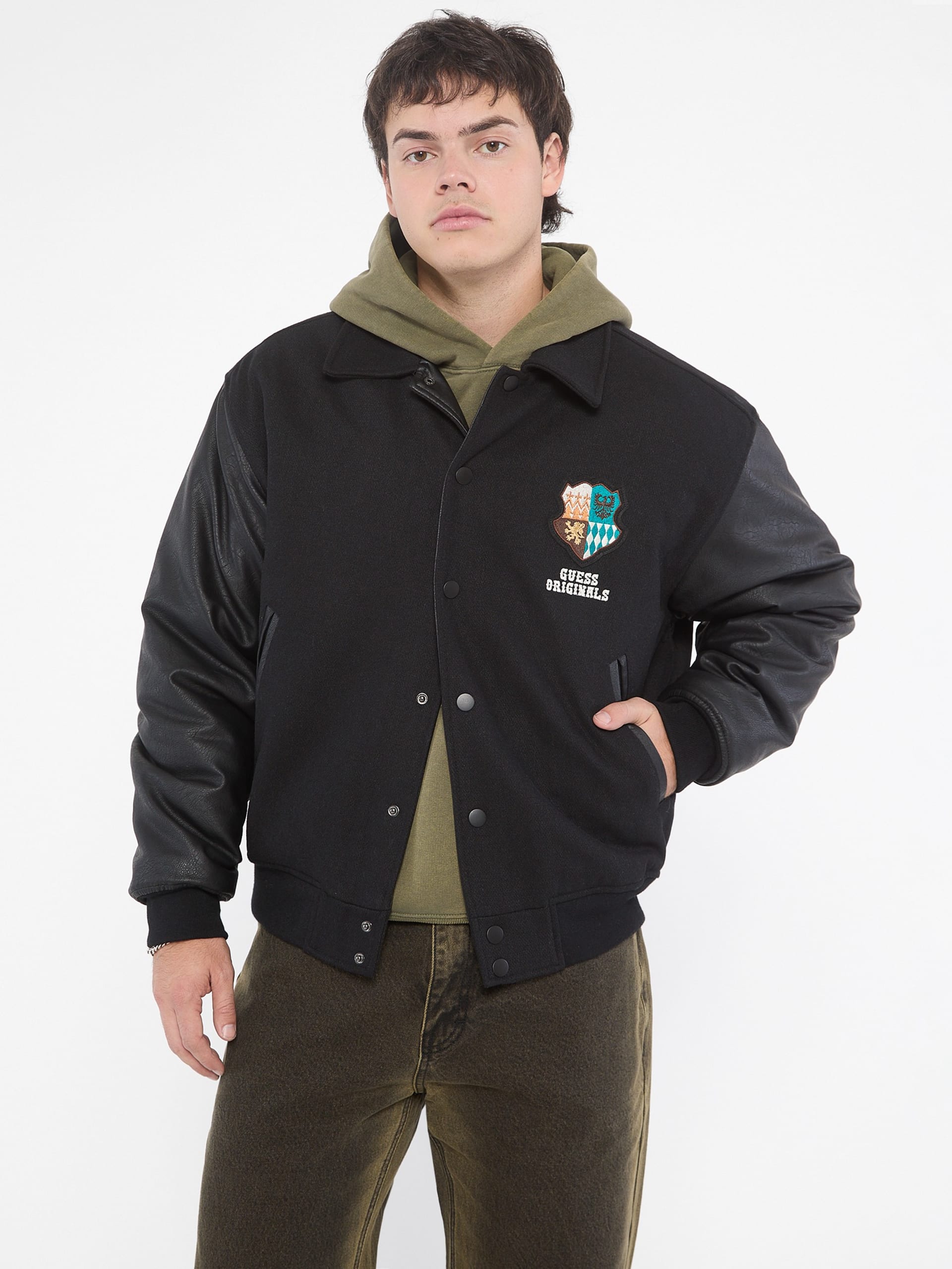Jaqueta universitária GUESS Originals Crest