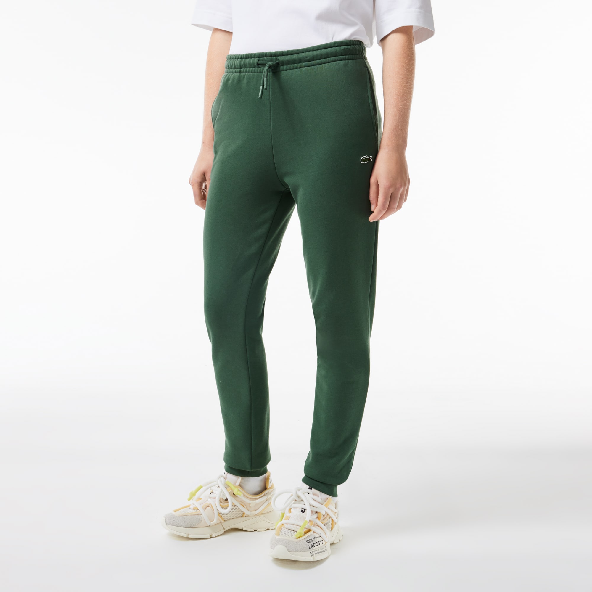 Pantalon de survêtement Jogger femme Lacoste en molleton Pantalons de survêtement - Vert - Lacoste - Femme