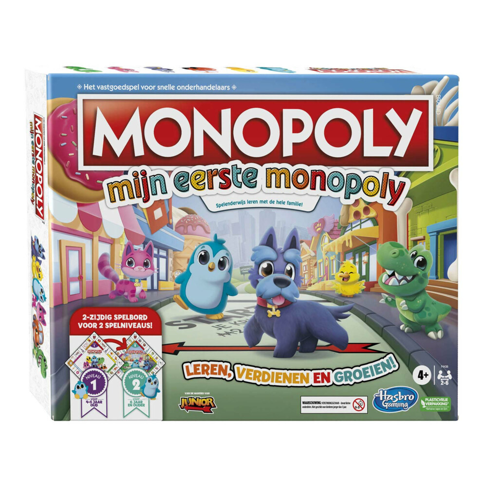 Hasbro Kinderspel Mijn Eerste Monopoly