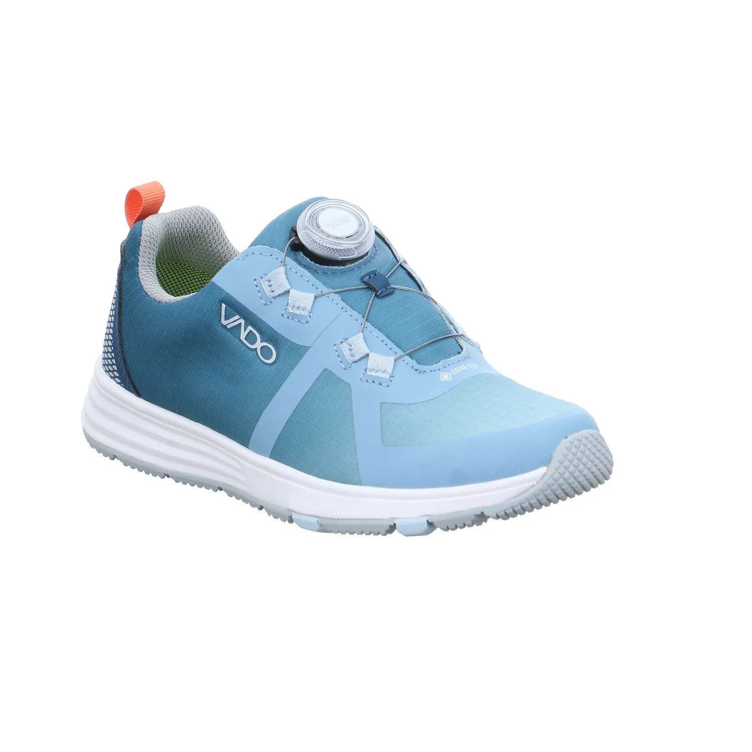 VADO Mädchen-Halbschuh Klett Jeansblau Textil  Sneaker Outdoor