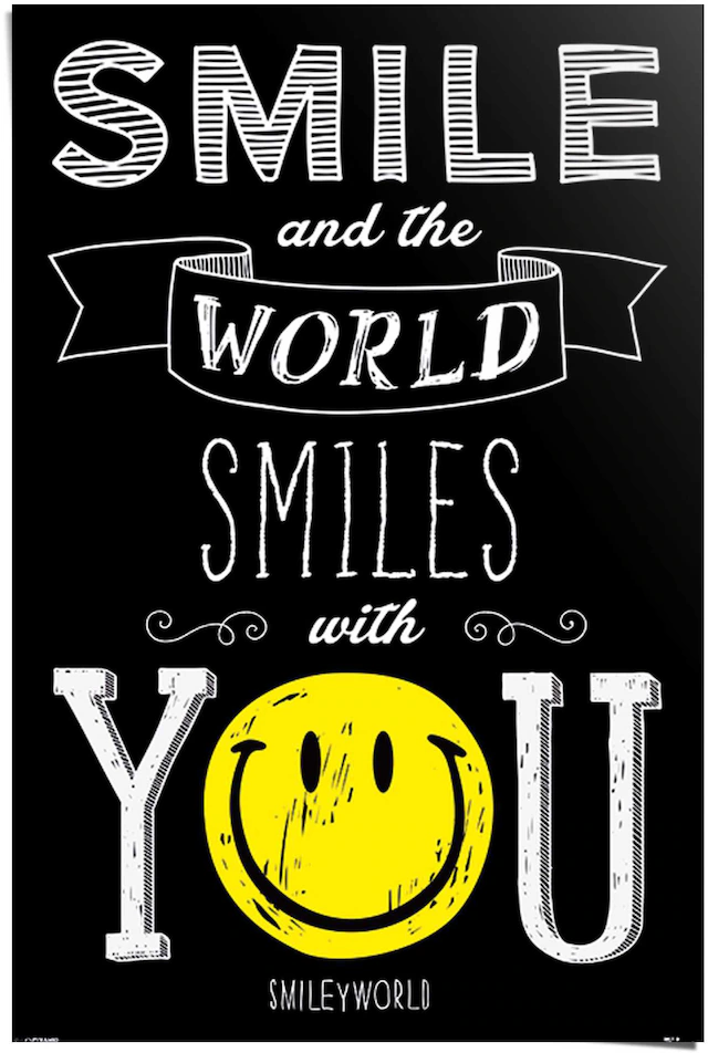 Reinders! Poster »Smiley world smiles with you« 1 Stk. tlg.