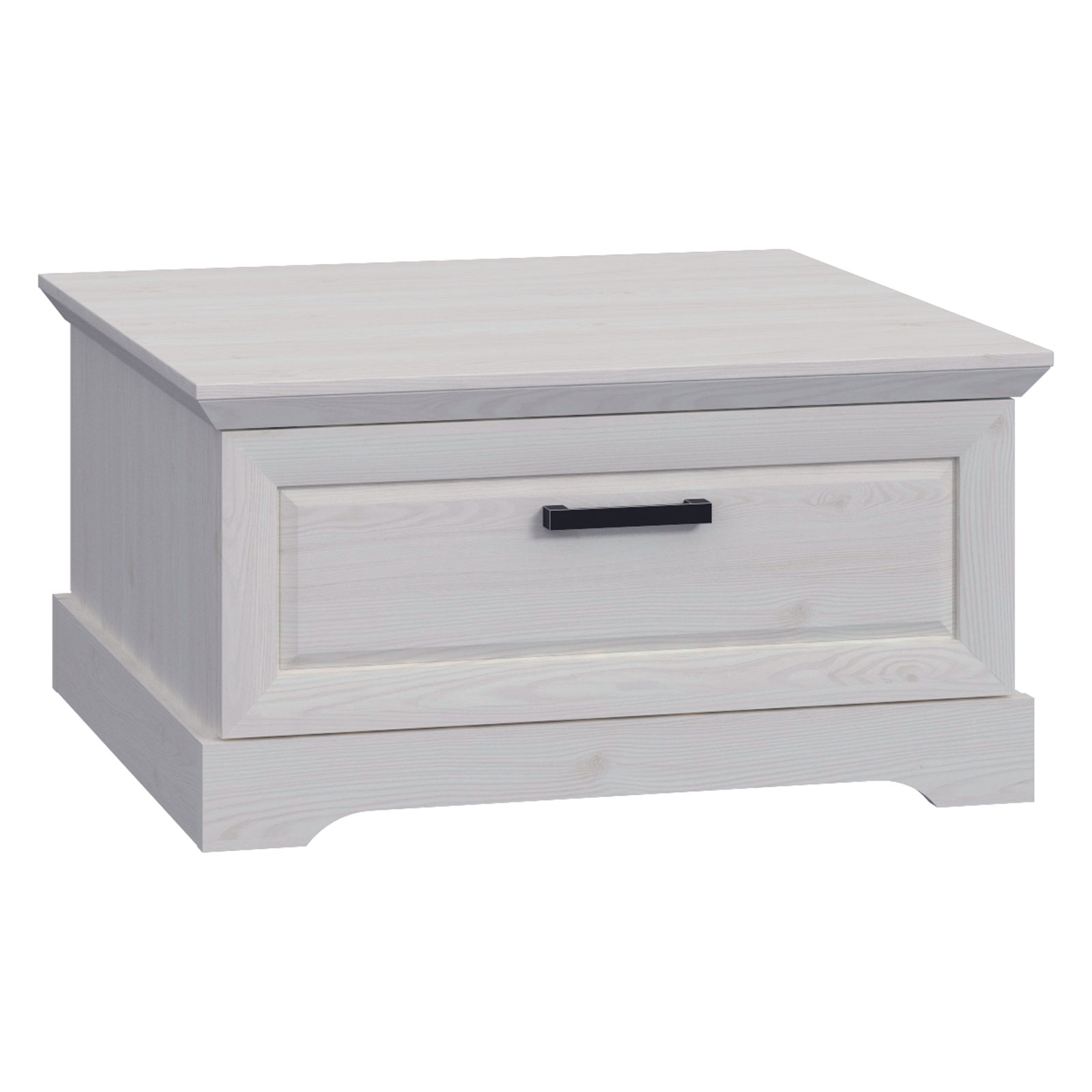 Couchtisch - Sibiu Lärche weiß - Soft-Close - 86 cm breit