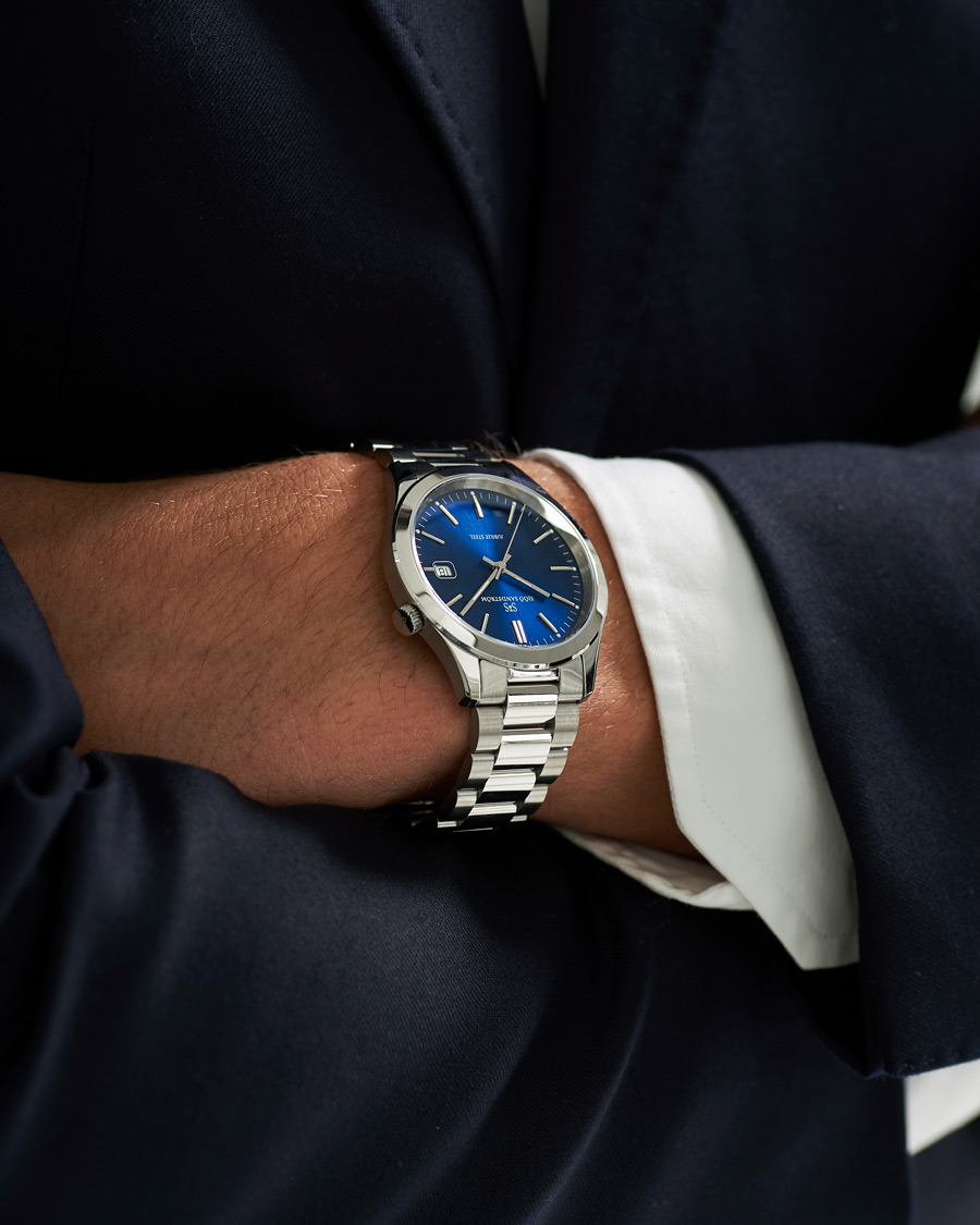 Sjöö Sandström Jubilee Steel Quartz 40mm Blue/Steel
