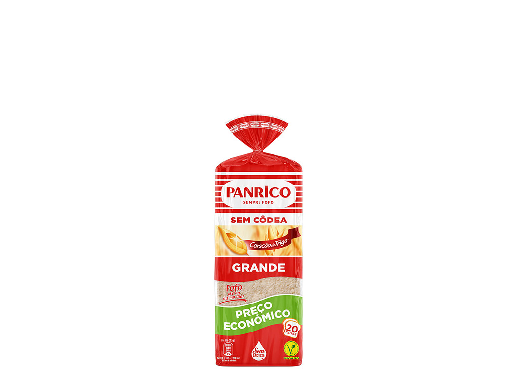 PÃO PANRICO FORMA SEM CÔDEA ECONÓMICO 450G