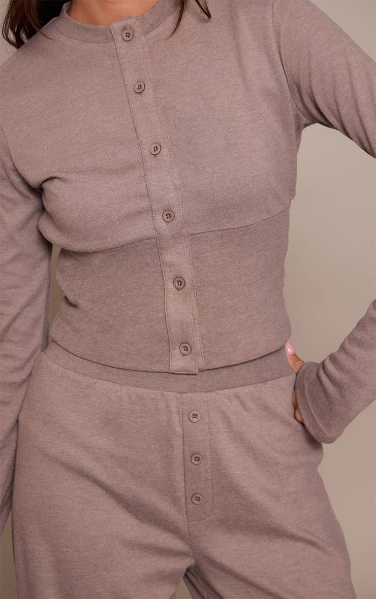 Champignon Pantalon Large Super Doux Ensemble Coordonné