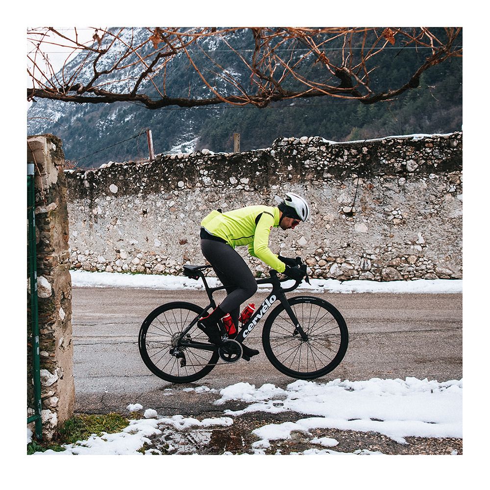 Castelli PERFETTO - Veste Homme electric lime/dark gray