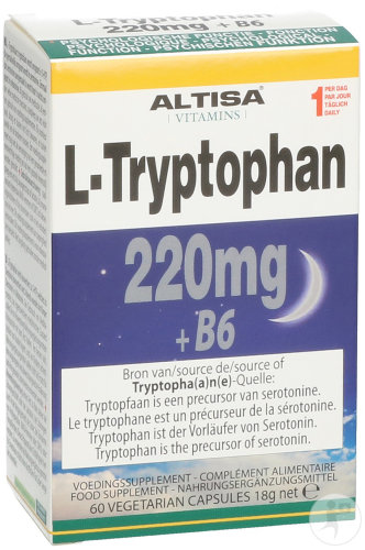Altisa L-Tryptophan 220mg + Vitamine B6 Gélules Végétariennes 60