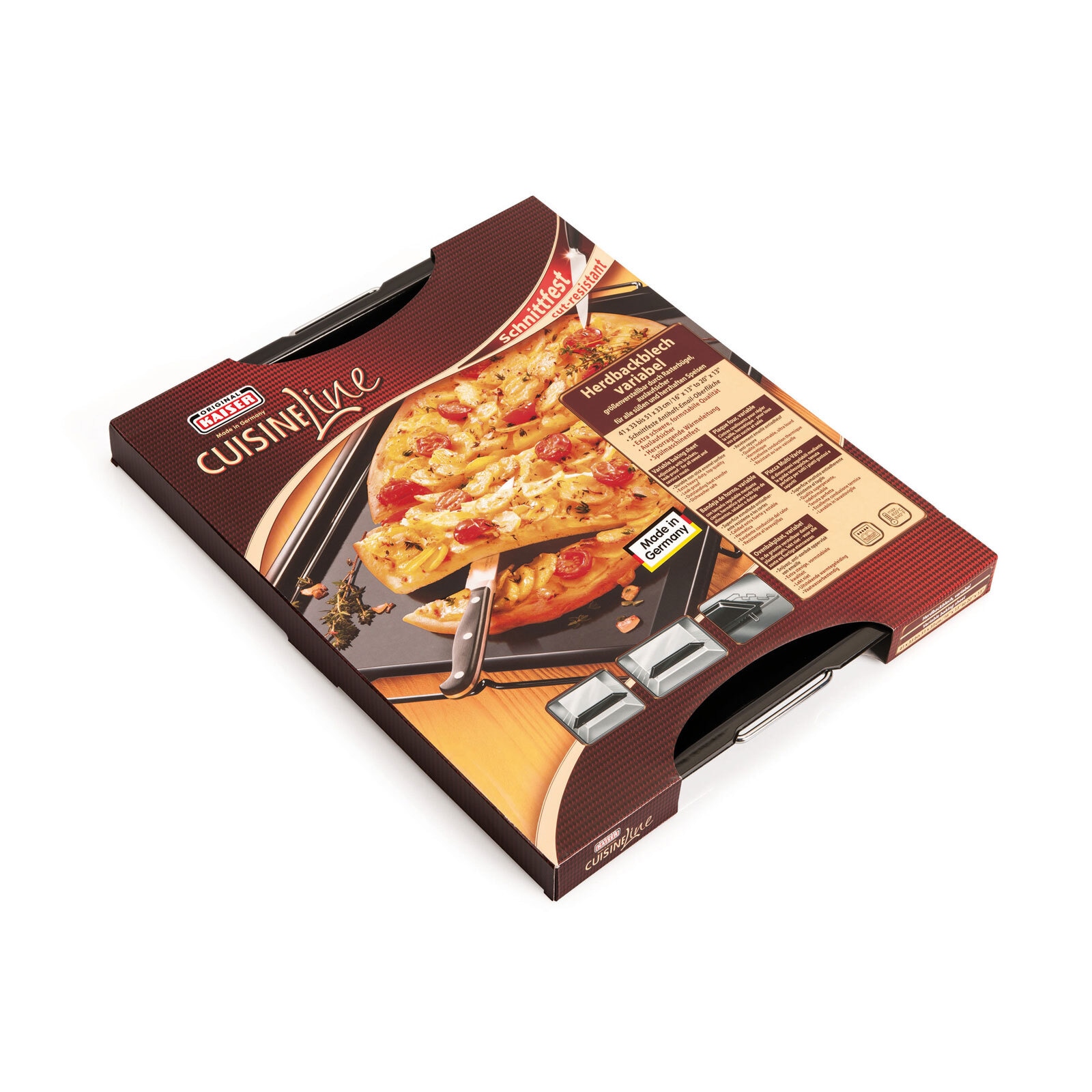 KAISER Backblech CUISINE LINE Stahl schwarz