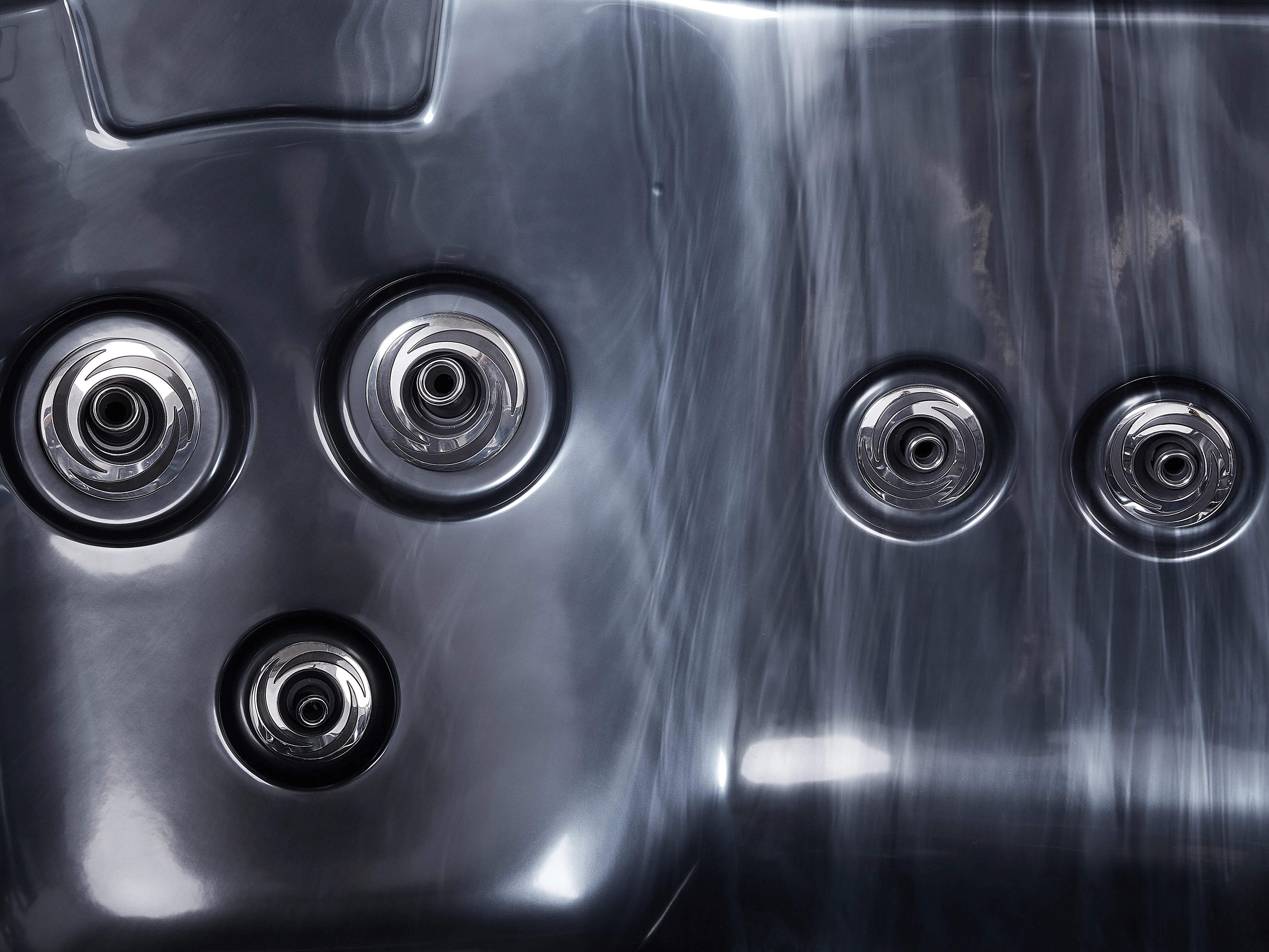 Buiten hottub met LED ARCELIA Grijs