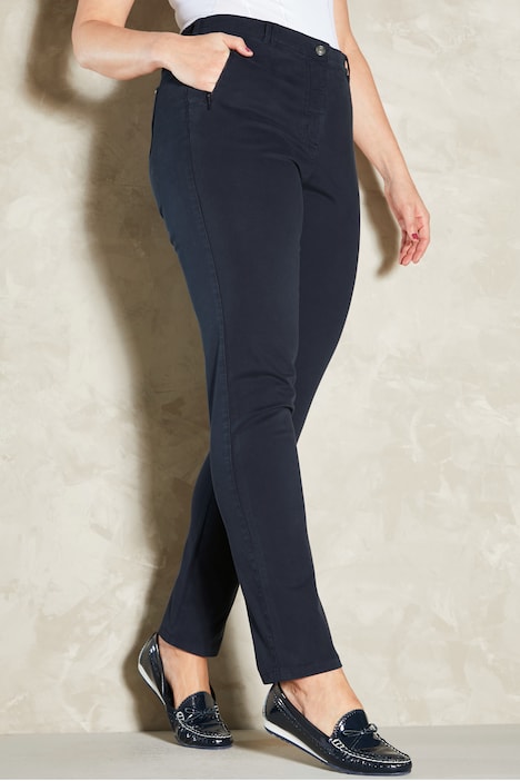 Hose, Slim Fit, teilelastischer Bund