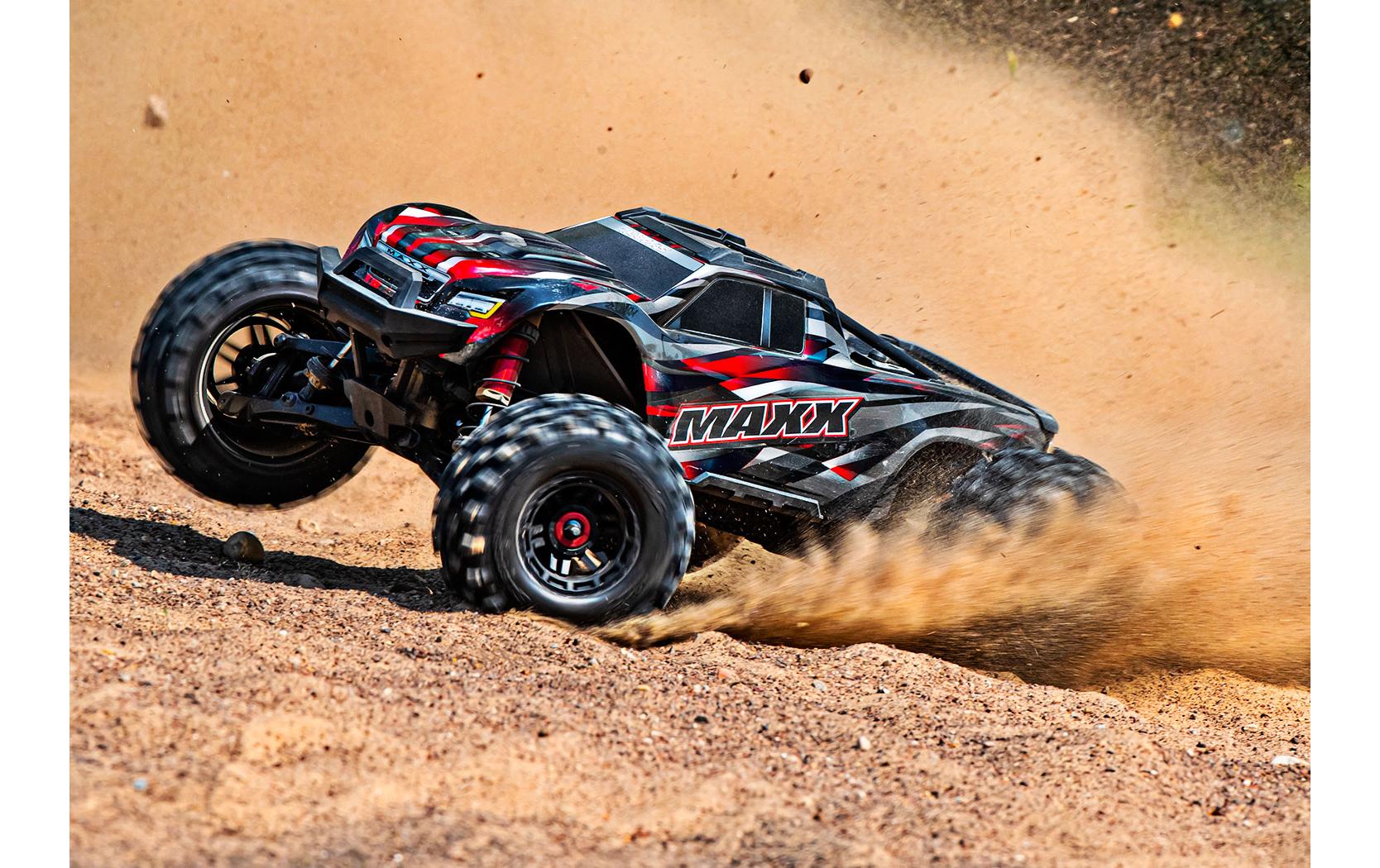 Monster Truck WideMaxx Rot ARTR 1:10<br>Verbreiterte Version des 4WD Brushless Truck «Maxx»