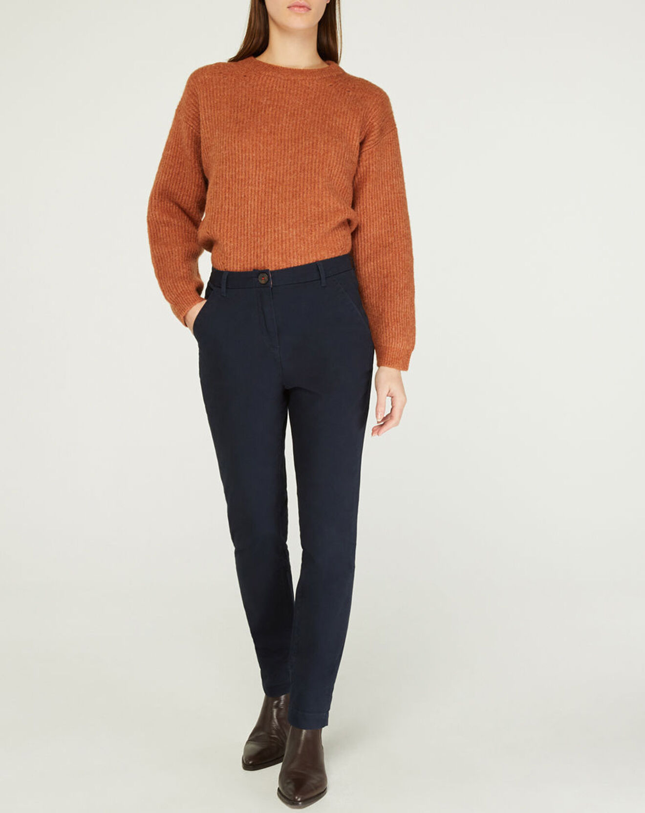 Jodhpur Pantalon chino Bill bleu marine