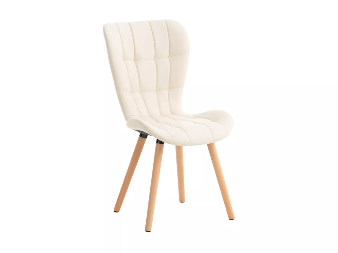 chaise salle à manger - Similicuir & Nature - Crème - Elda