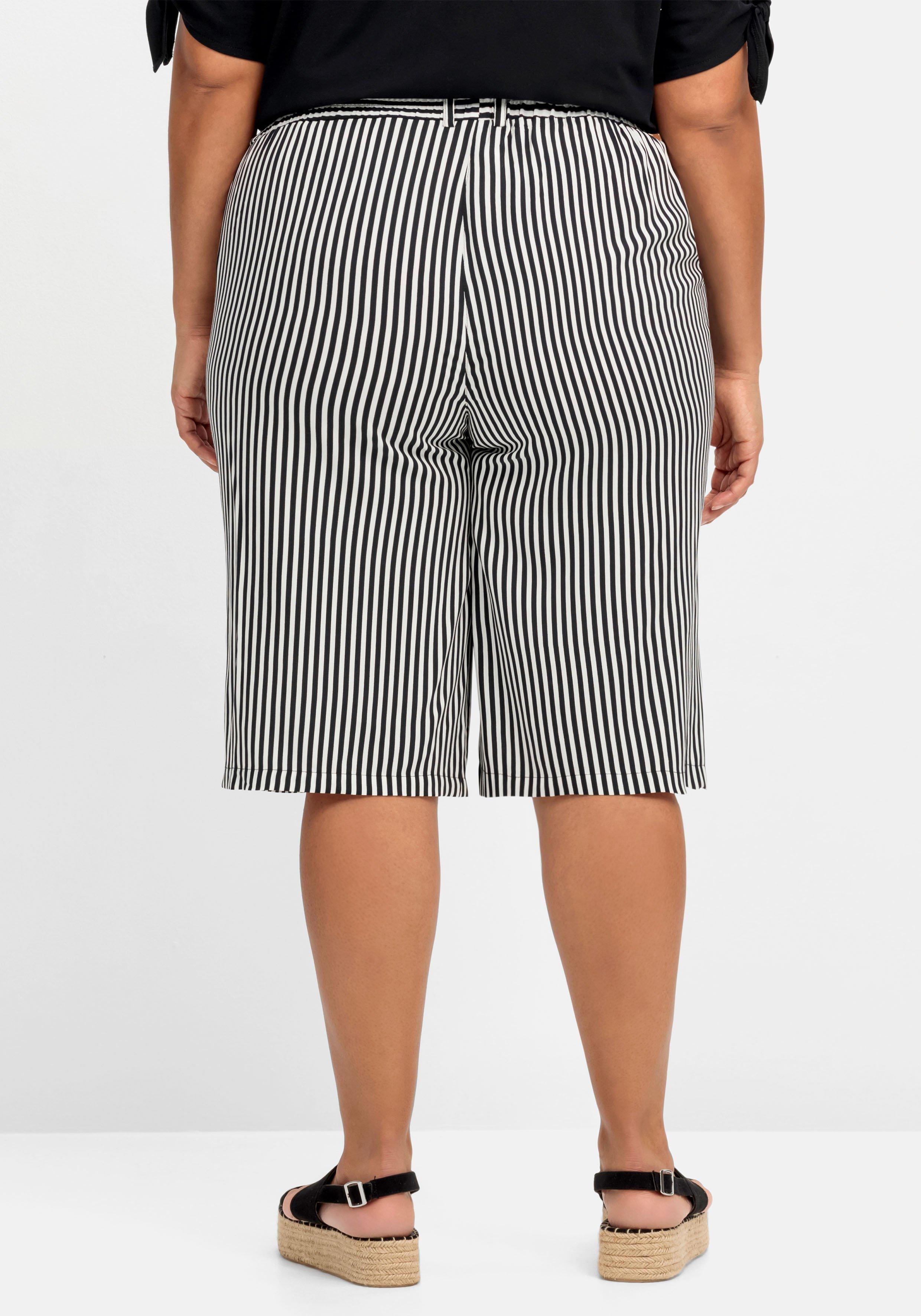 Weite Bermudas mit Gummibund