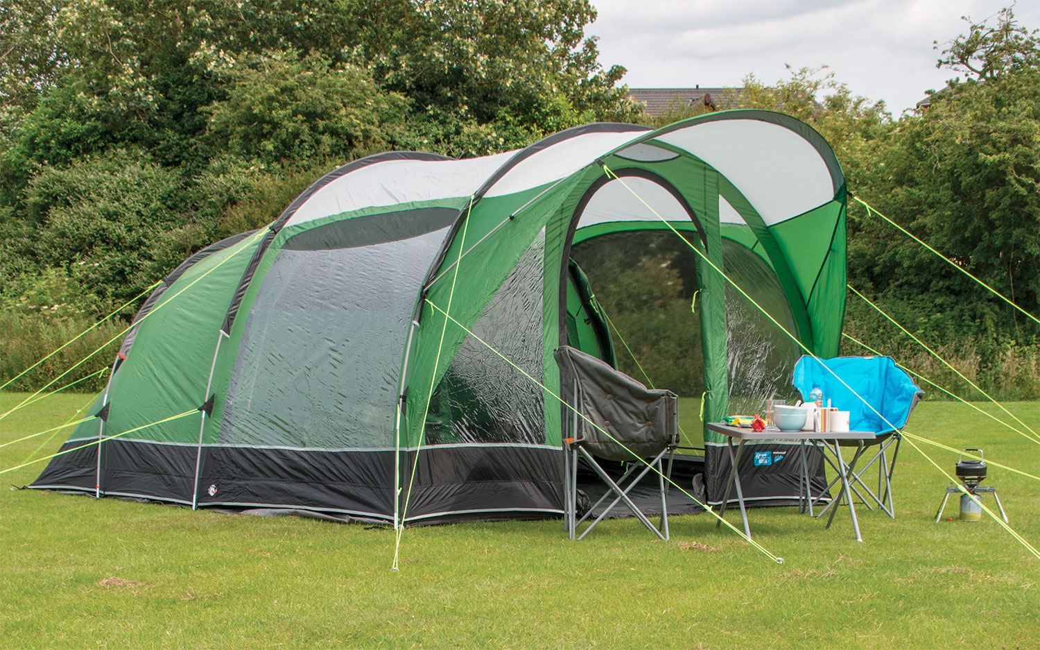 Kampa Brean Air 4 aufblasbares Tunnelzelt für 4 Personen