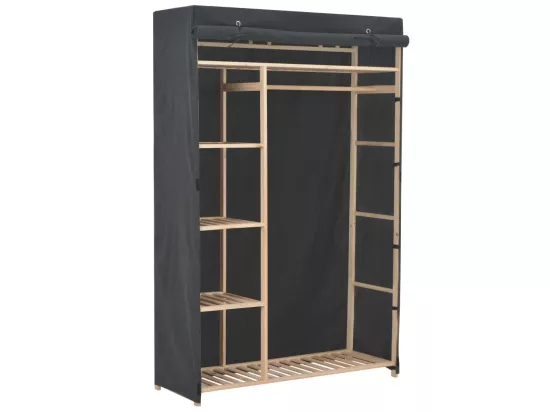 Garde-robe Gris 110 x 40 x 170 cm Tissu