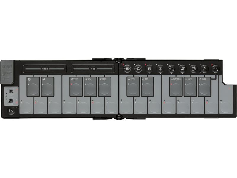 Korg Keyboard Controller nanoKEY Fold Black Faltbares Mini-MIDI-Keyboard