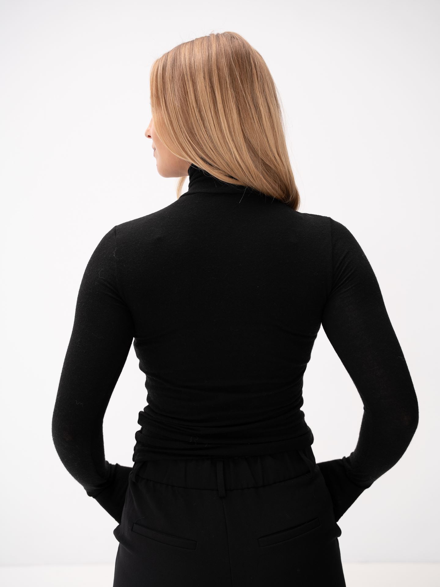 Woola Long Sleeve High Neck Top