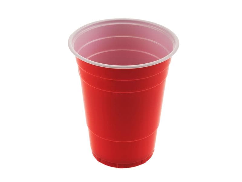 FTM Einwegbecher Beer Pong , 50 Stück, Rot Einweg Bierbecher zum Spiel Beer Pong