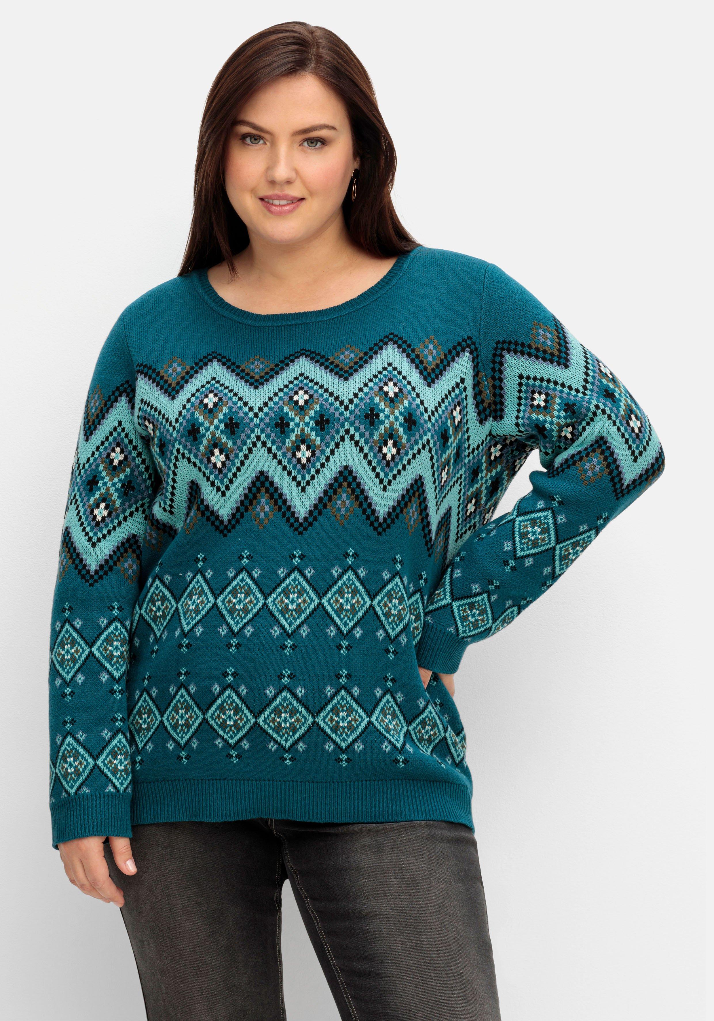 Pullover mit Jacquard-Strickmuster