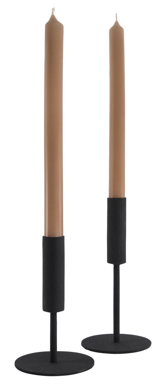 12 bougies longues 28cm saumon 