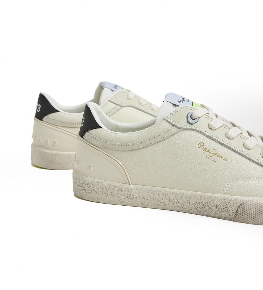 Tênis Pepe Jeans Kenton Vintage de Couro Branco