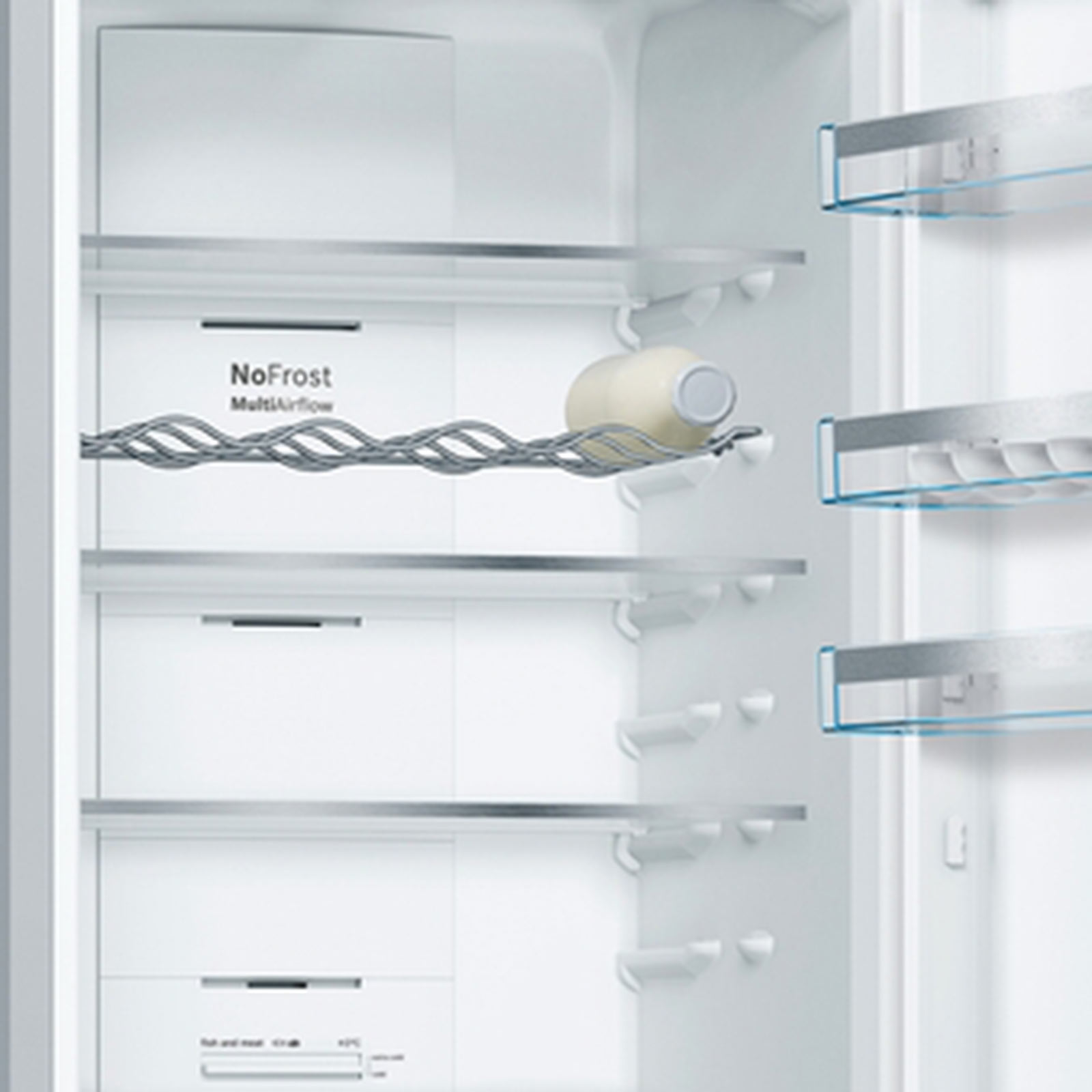 BOSCH Kühl-Gefrierkombination KGN39IJEA - grau - E