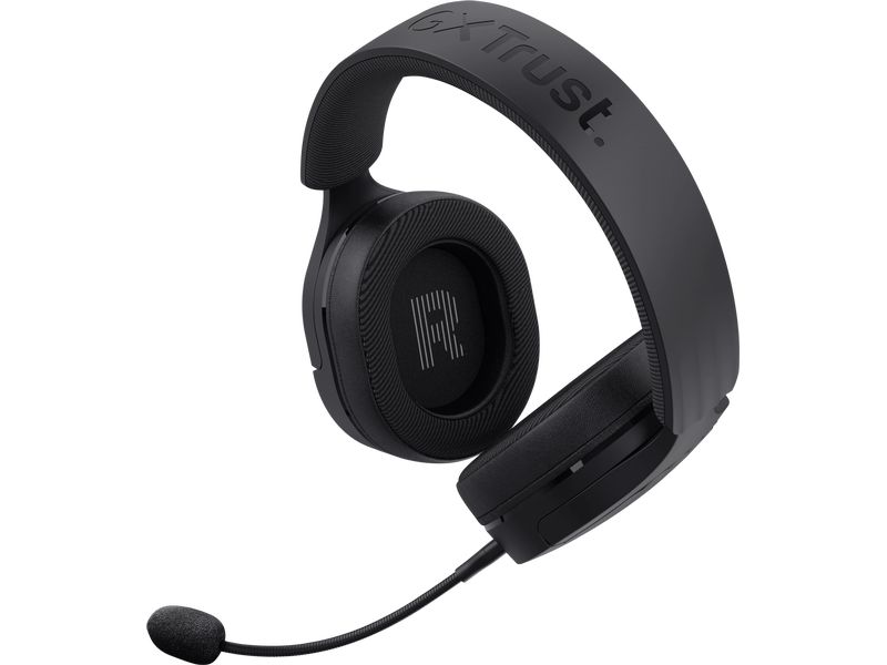 Trust Headset GXT 489 FAYZO Schwarz Leistungsstarkes, ohrumschliessendes Gaming-Headset, hergestellt für PC, Laptop und Konsolen