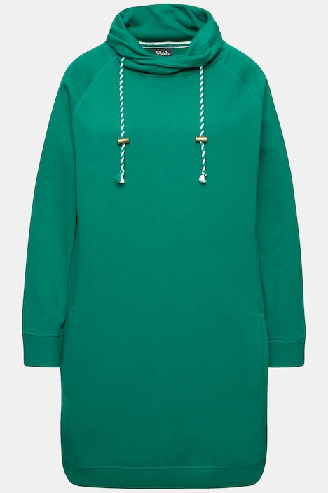 Sweatkleid, Stehkragen, Langarm, Taschen
