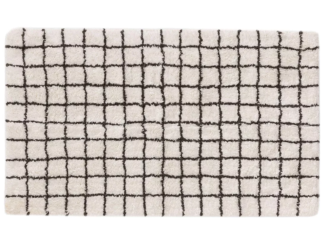 Tapis de Bain Wavu Blanc 70x120 cm