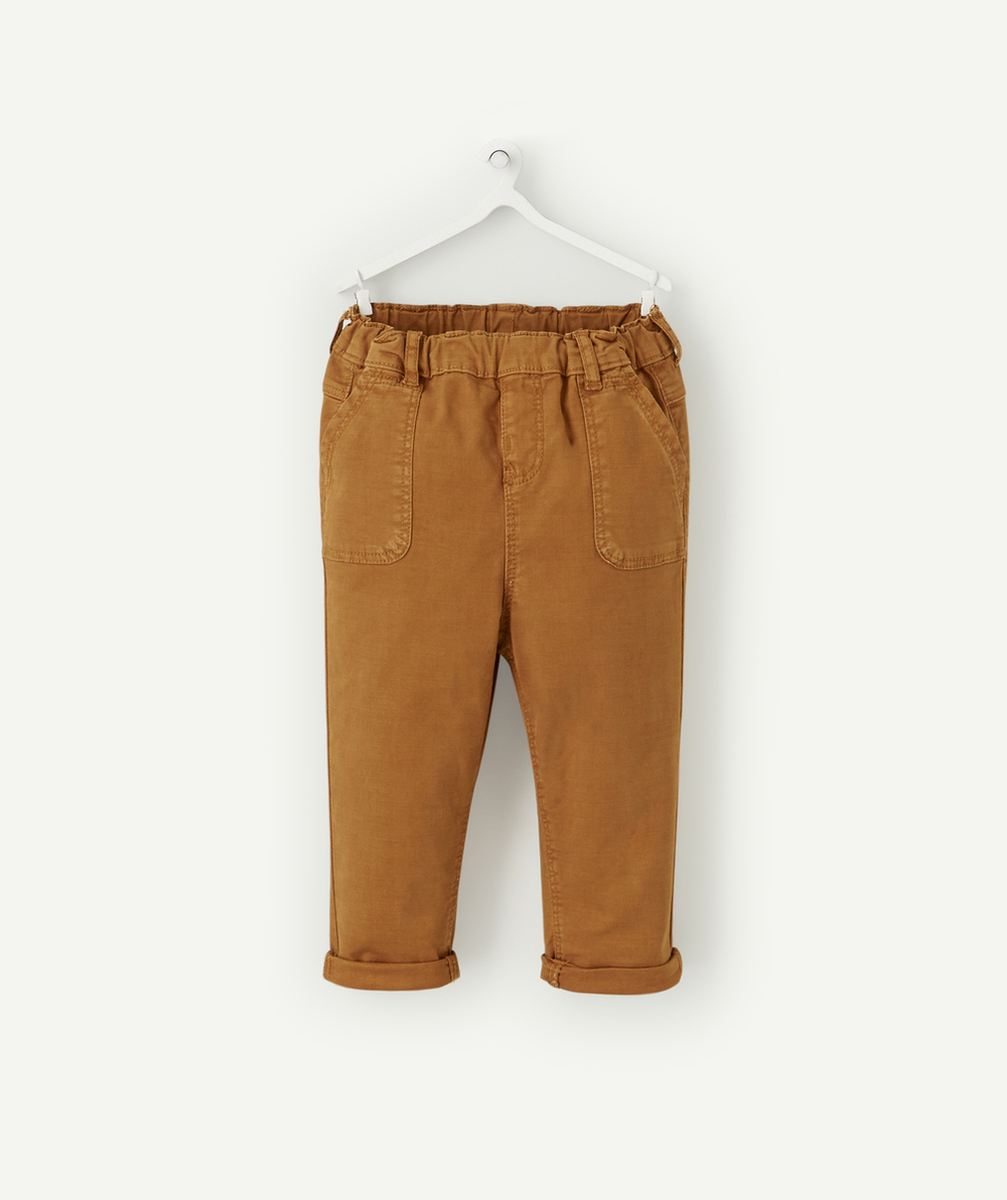 PANTALON RELAXED BÉBÉ GARÇON OCRE