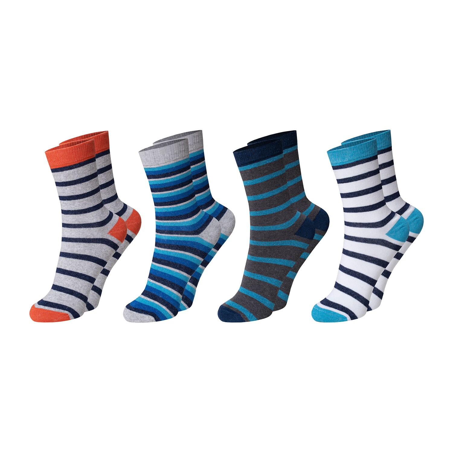 ChiliLifestyle Kindersocken Streifen 4 Paar Jungen Mädchen